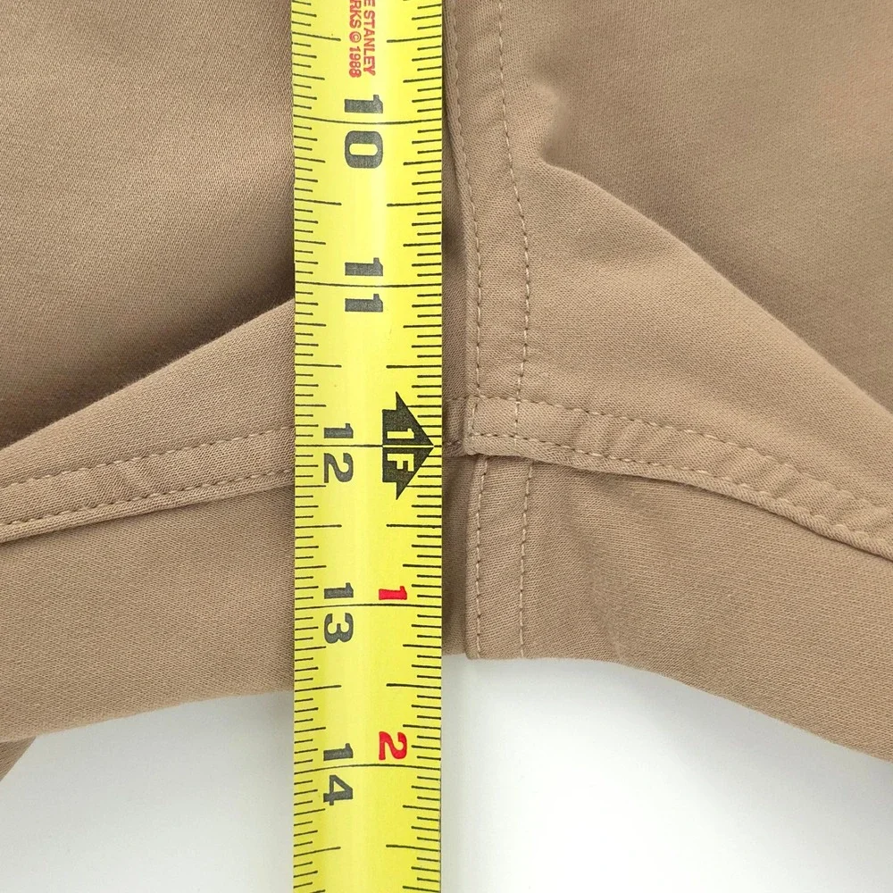 Banana Republic Mens Traveler Pants 36x34 Slim Fit Khaki Tan Chino Stretch
